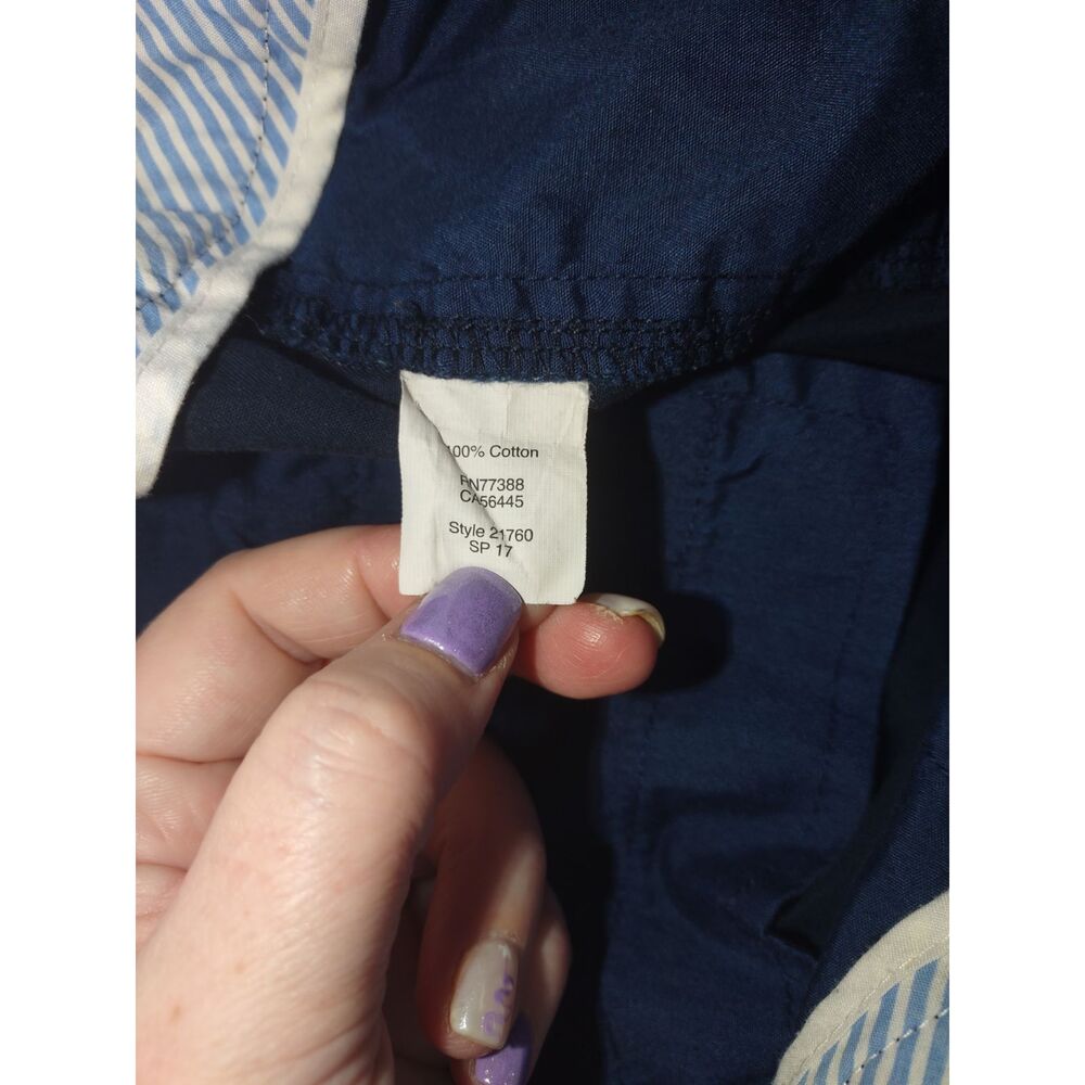 J Crew 5" Chino Broken-In Shorts Women Size 4 Navy Casual Versatile Preppy(flaw) - Picture 5 of 7